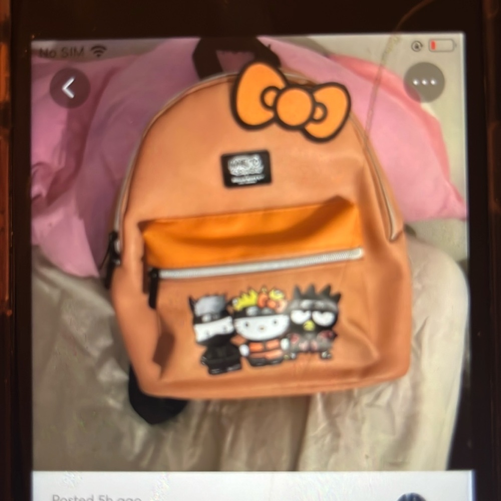 Hello kitty x Naruto bag